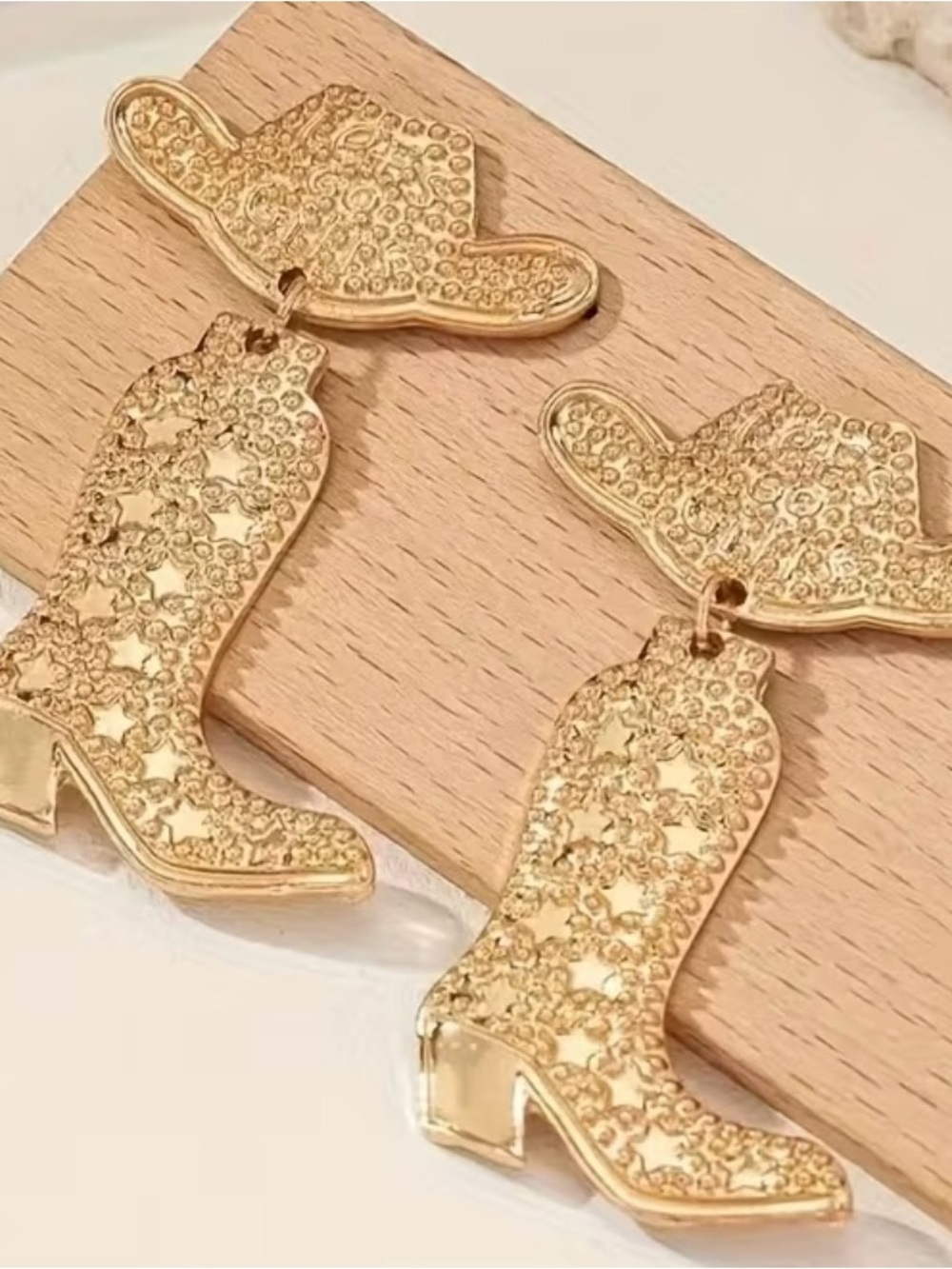 Cowboy Boot & Hat Statement Earrings